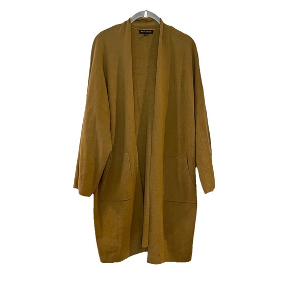 Banana Republic Sweaters - Banana Republic Mustard Yellow Open Cardigan Duster Oversized Kimono Sleeve XS/S